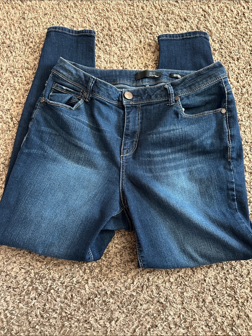 1822 Denim Women's Dark Blue Skinny Jeans